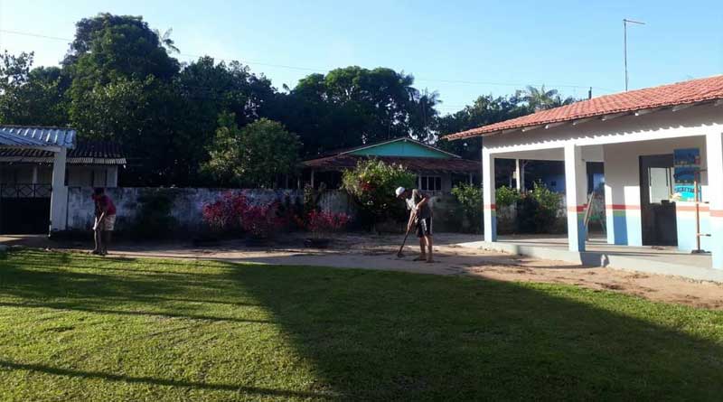 Escolas do município estão se preparando pra receber os alunos para o segundo semestre que começa nesta segunda-feira (08)