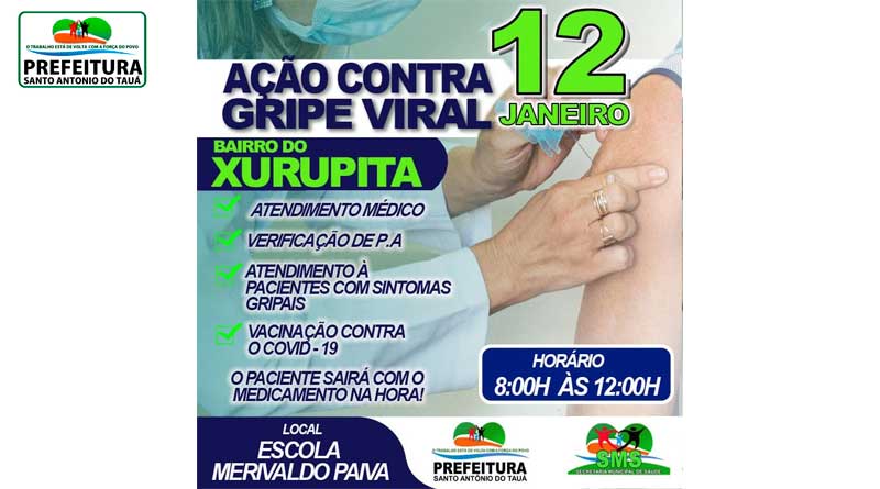 Ação contra gripe viral no Tauá
