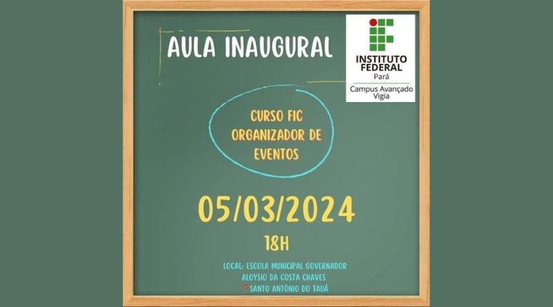 Curso de Formação Inicial e Continuada de Organizador de Eventos