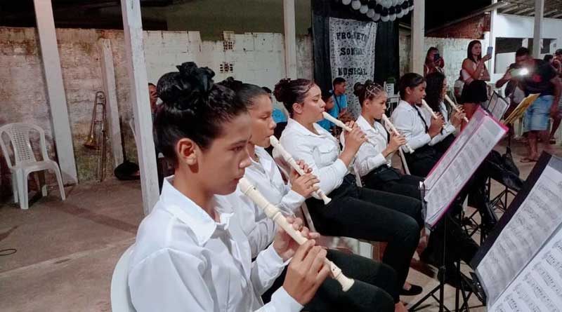 Alunos do Projeto Sonho Musical de Tracuateua Fazem a Primeira Apresentação Ao Público
